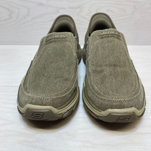 Skechers Slip-Ins RF Respected Holmgren Sneakers Mens Size 9 Taupe Walking Shoes